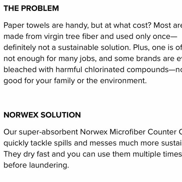 Norwex Counter Cloths Set of 3 Vanilla/mushroom/amethyst NWT - Picture 7 of 14